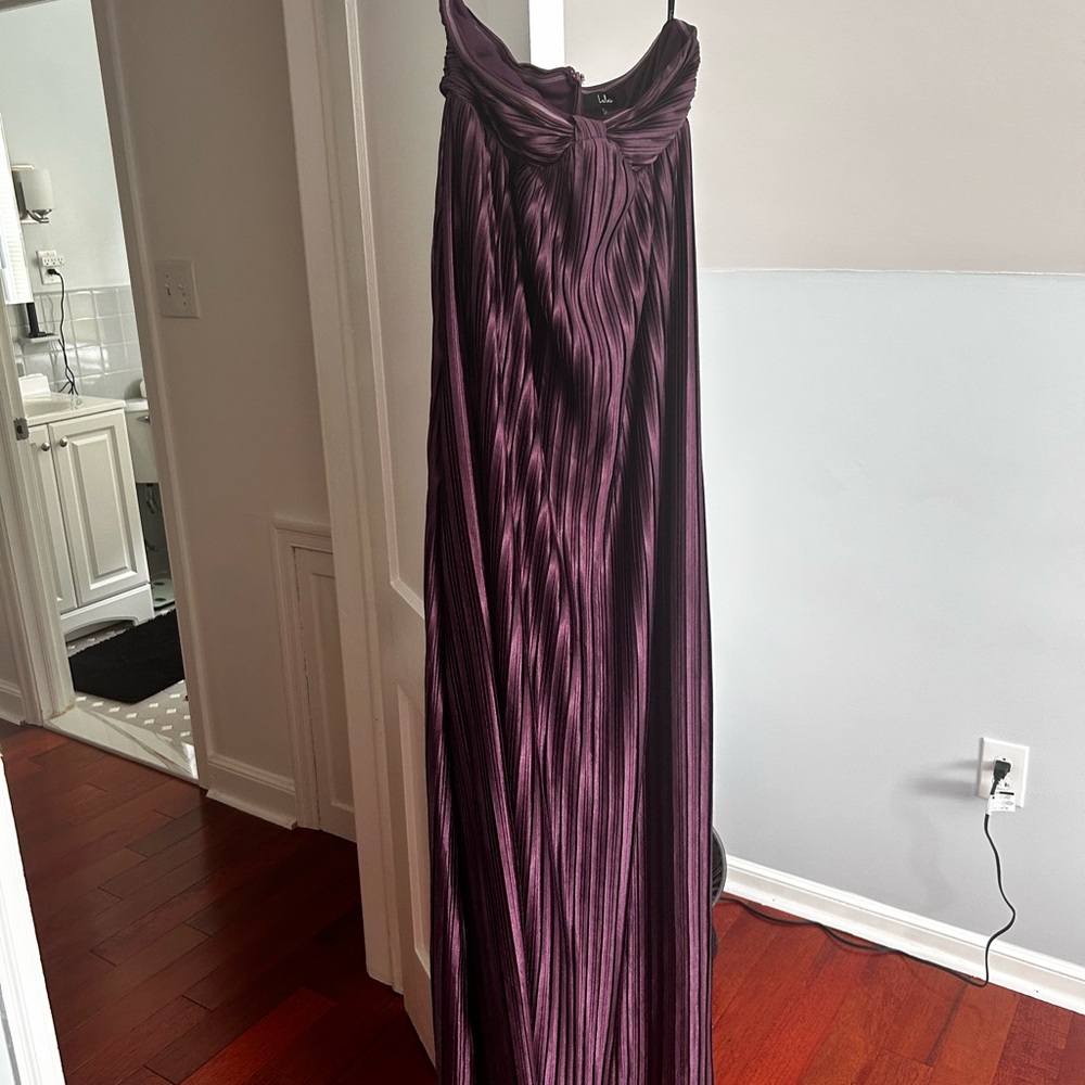 Lulu's Strapless Purple Maxi Dress - Picture 7 of 7